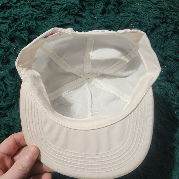 Vintage Granger Select Chewing Tobacco Hat 80s White Trucker Cap Made in USA - Picture 7 of 8
